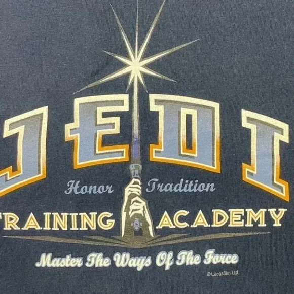 Vintage Kids Disney World Star Wars Jedi Training Academy T-Shirt Size YS (6/8) - Picture 3 of 6